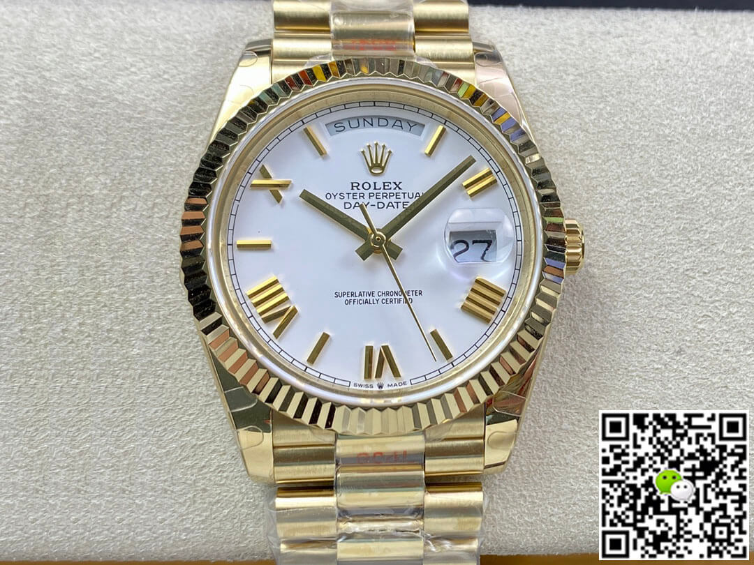 Replica R01ex Day Date M228238-0042 1:1 Best Edition EW Factory White Dial