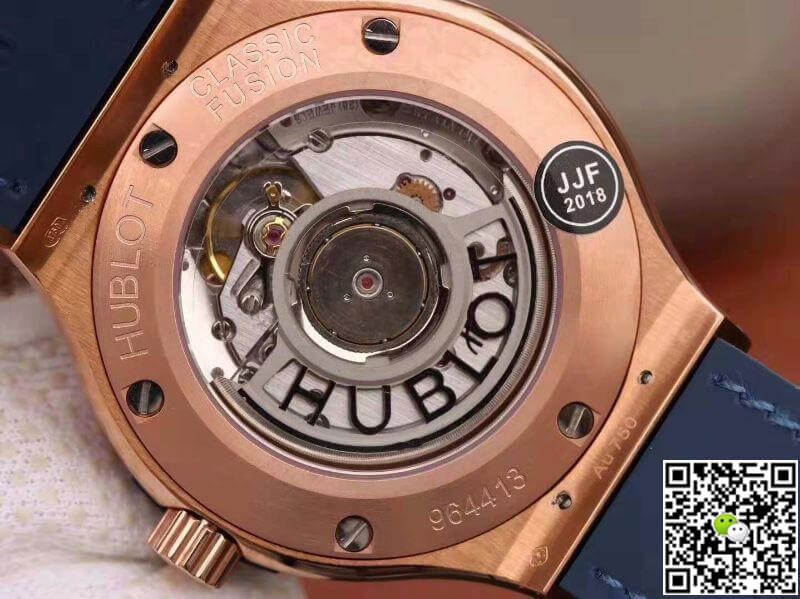 Hublot Replica Classic Fusion 511.OX.7180.LR JJ Factory Men Watches 1:1 Best Edition Swiss ETA2892 Blue Dial