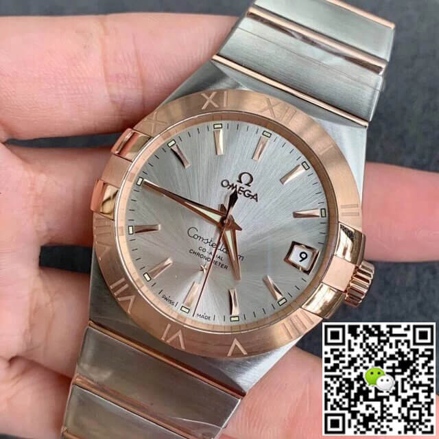 Replica 0me*ga Constellation 123.20.38.21.02.001 1:1 Best Edition VS Factory Silvery White Dial