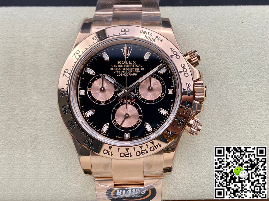 Replica R01ex Daytona M116505-0008 1:1 Best Edition BT Factory Black Dial