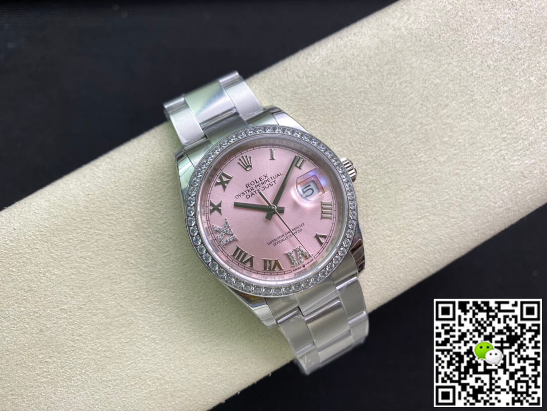 Replica R01ex Datejust M126284RBR-0024 1:1 Best Edition EW Factory Pink Dial