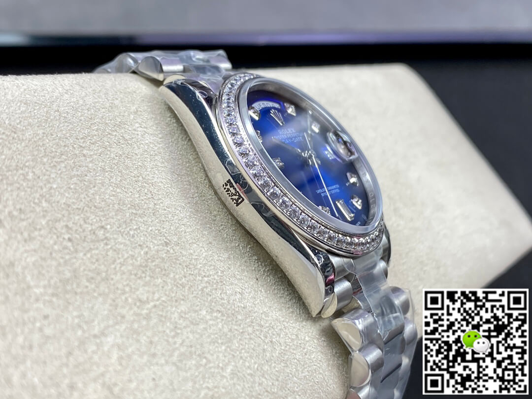 Replica R01ex Day Date M128396TBR-0008 36MM 1:1 Best Edition GM Factory D1am0nd Bezel