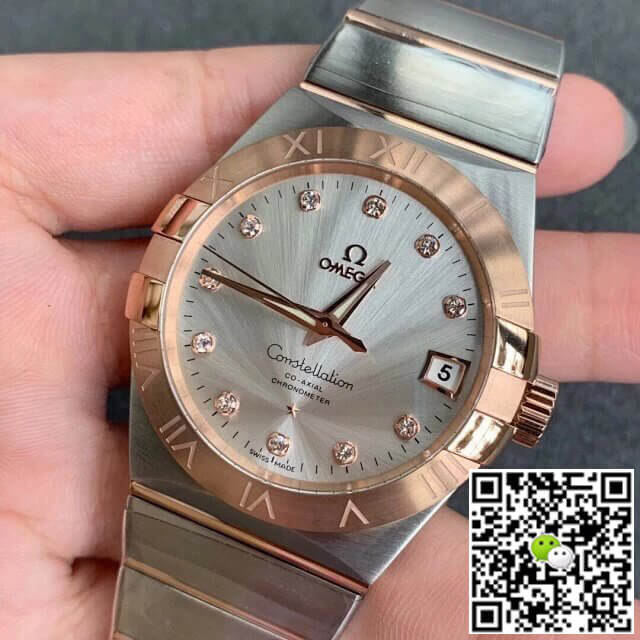 Replica 0me*ga Constellation 123.20.38.21.52.001 1:1 Best Edition VS Factory Silvery White Dial