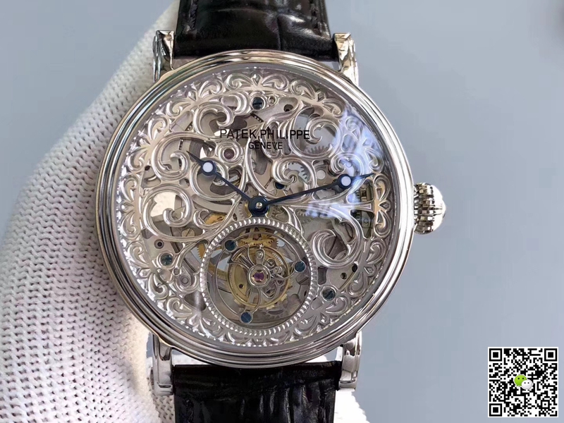 Pat*k Phi1i*pe Replica Tourbillon P83000 1:1 Best Edition Silver Dial Swiss Tourbillon