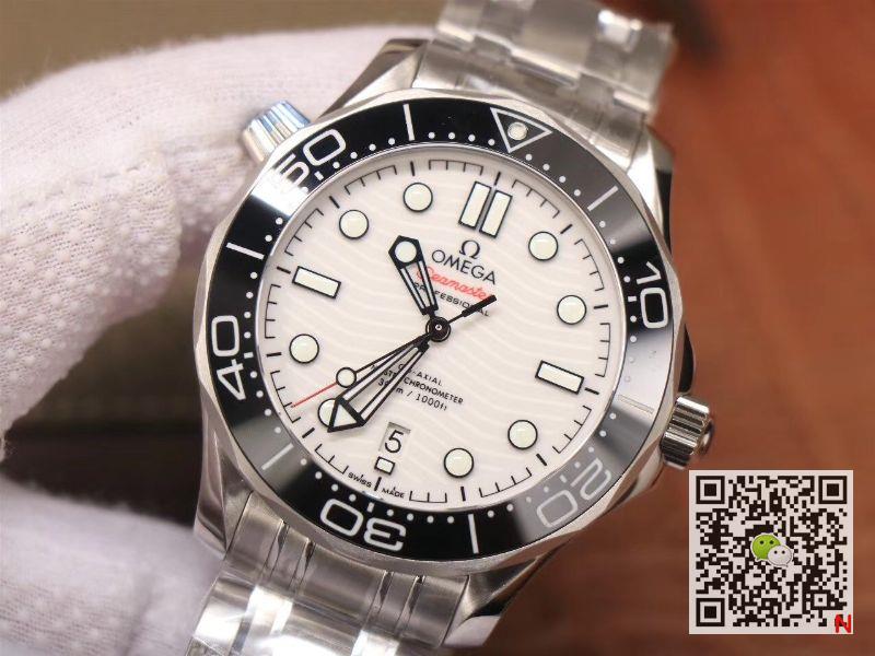 Replica 0me*ga Seamaster 210.30.42.20.04.001 300M 1:1 Best Edition VS factory White Ceramic Dial Swiss 8800