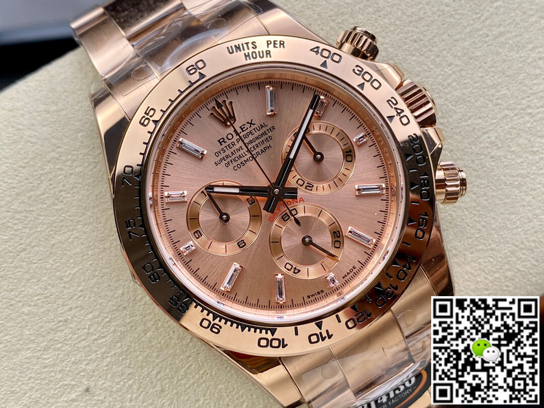 Replica R01ex Daytona M116505-0012 1:1 Best Edition BT Factory Rose Gold