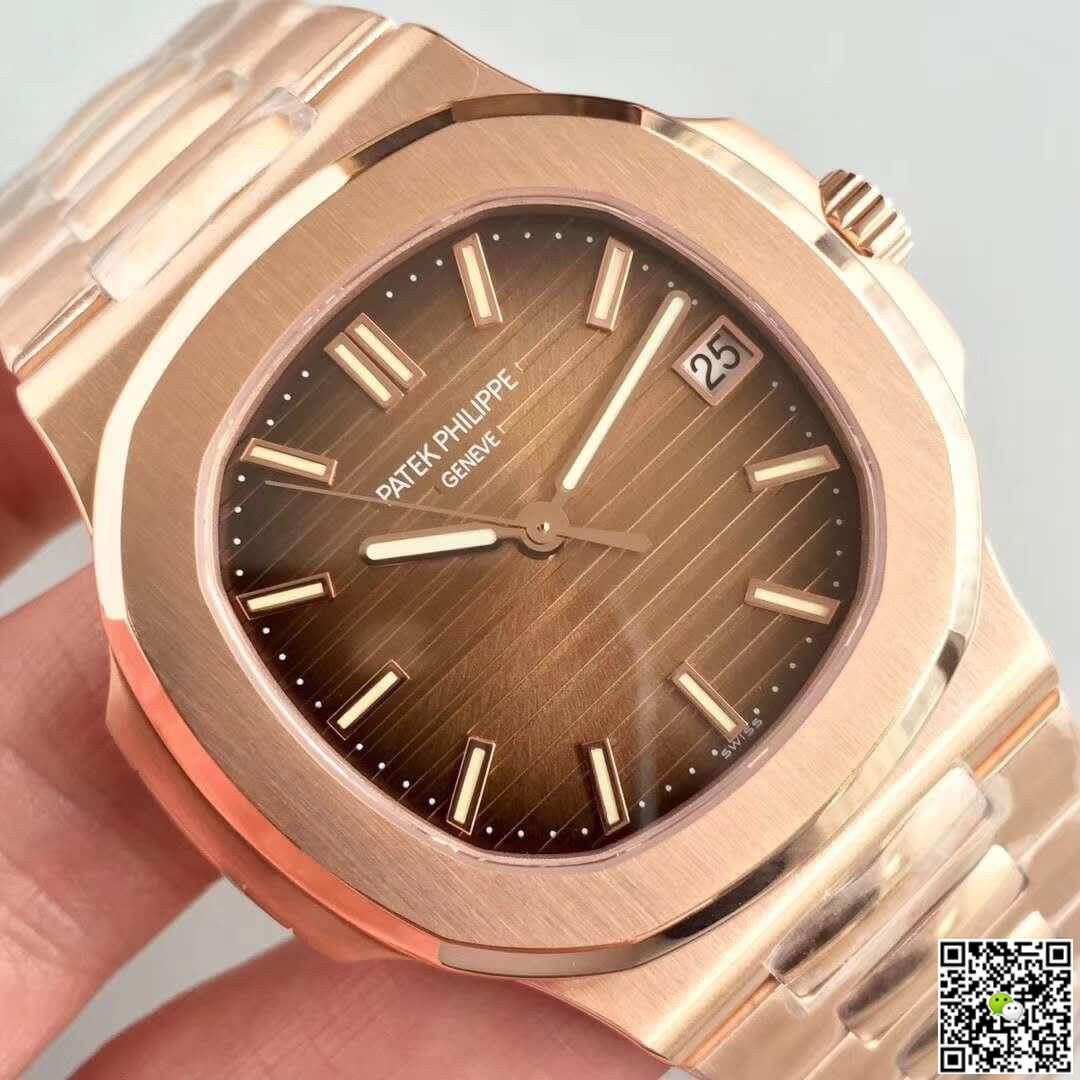 Pat*k Phi1i*pe Replica Nautilus 5711/1R-001 PF Factory 1:1 Best Edition Swiss ETA324 Brown Textured Dial