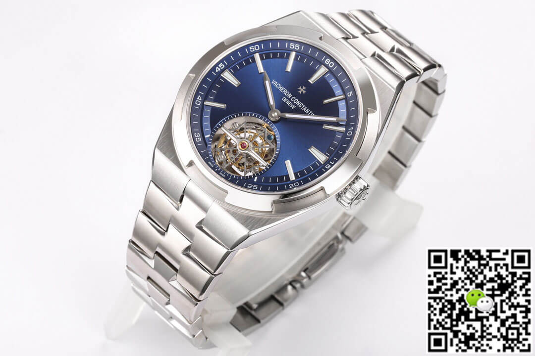 Replica Vacheron C0nstan1n Overseas Tourbillon 6000V/110A-B544 1:1 Best Edition BBR Factory Blue Dial