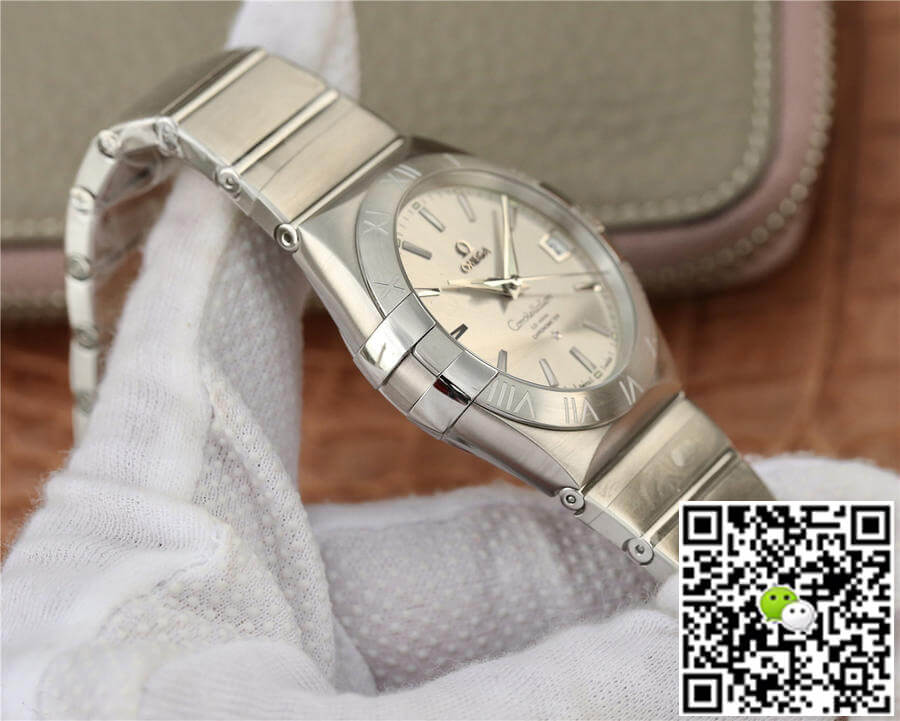 Replica 0me*ga Constellation 123.10.38.21.02.001 1:1 Best Edition VS Factory Silvery White Dial
