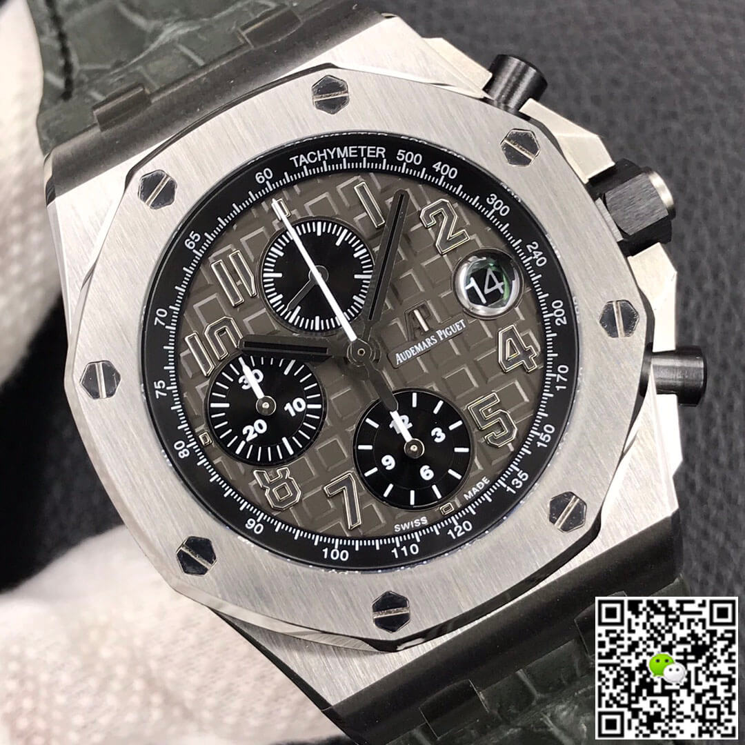 Replica Audemars P1g*et Royal Oak Offshore 26470ST.OO.A104CR.01 1:1 Best Edition JF Factory Dark Grey Dial
