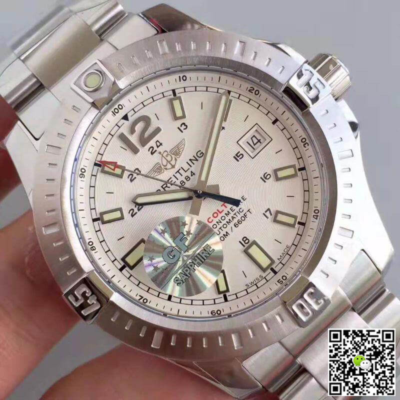 Replica Breitling Colt Automatic A7438811/G792/173A GF Factory 1:1 Best Edition Swiss ETA2824-2 White Dial