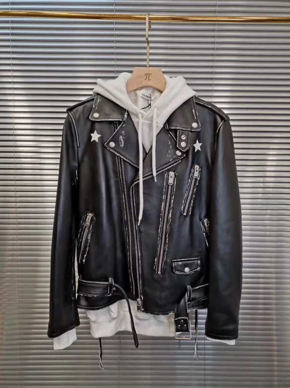 Sa1nt Lau*nt Replica Real Leather Jacket