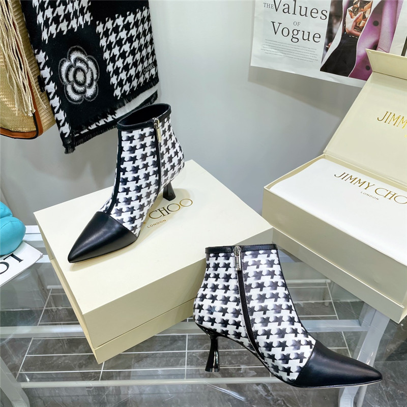 J1m*y Ch00 high heel ankle boots