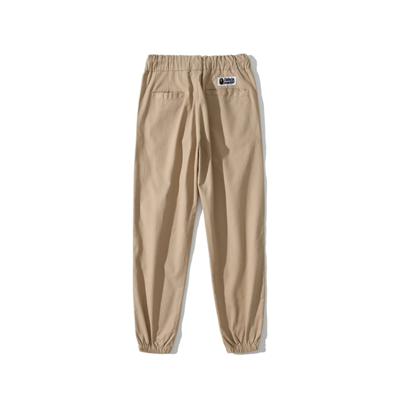 BAPE Shark Track Pants Sweatpants Black Khaki HDCP8786