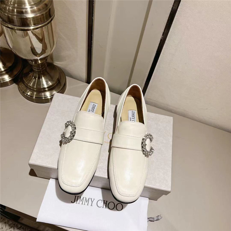 J1m*y Ch00 Deanna Low Heel Loafers