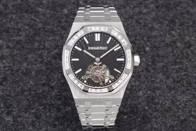 Replica Audemars P1g*et Royal Oak Tourbillon 26521BC.ZZ.1220BC.01 1:1 Best Edition R8 Factory Black Dial