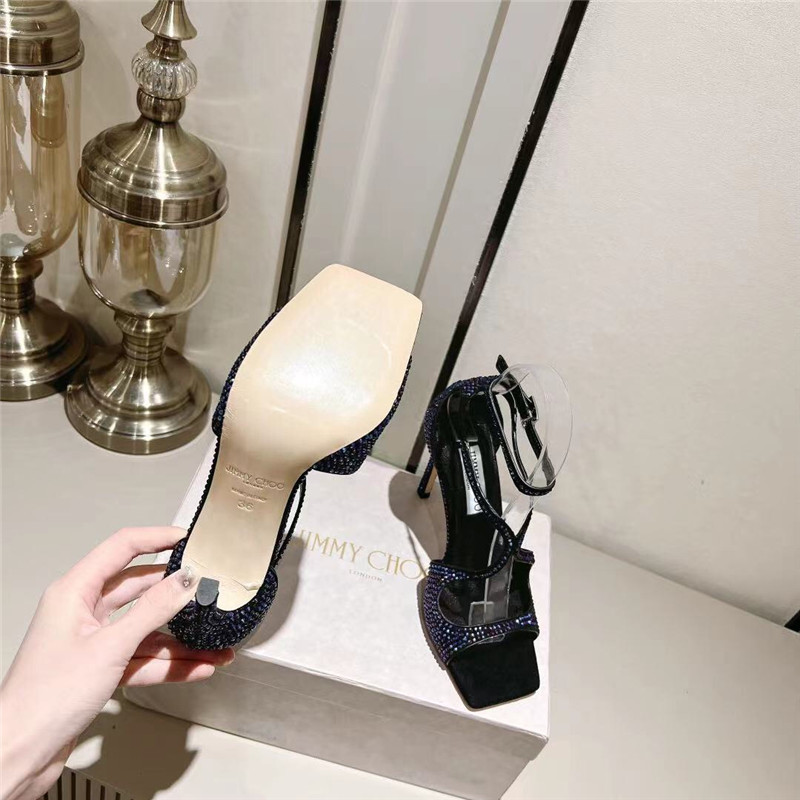 J1m*y Ch00 hot D1am0nd series high-heeled sandals