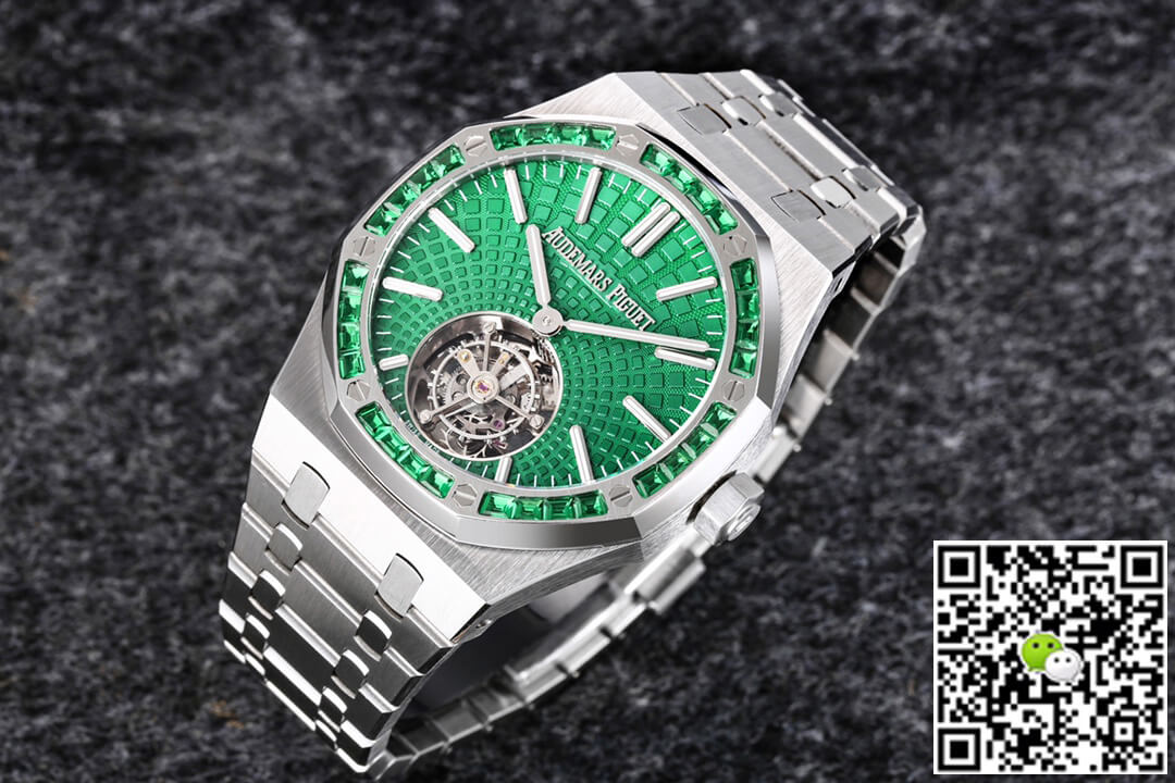 Replica Audemars P1g*et Royal Oak Tourbillon 26532IC.EE.1220TI.01 1:1 Best Edition R8 Factory Green Dial