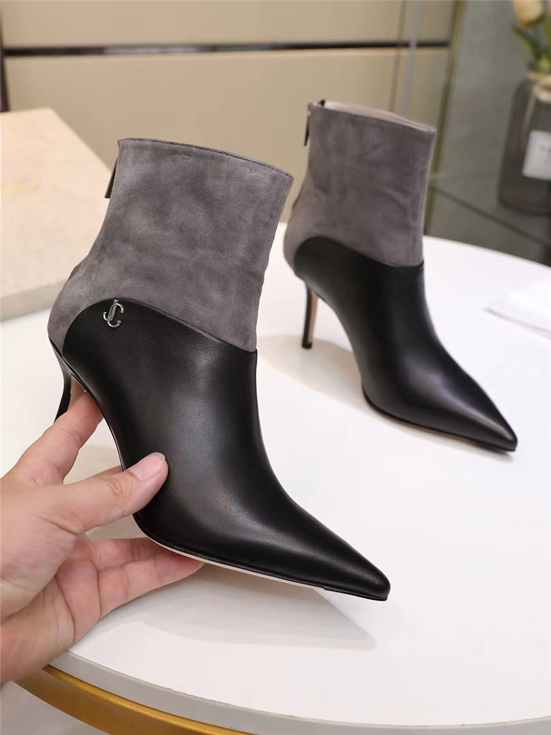 J1m*y Ch00 Pearl Heels Dupe pointed high heel ankle boots