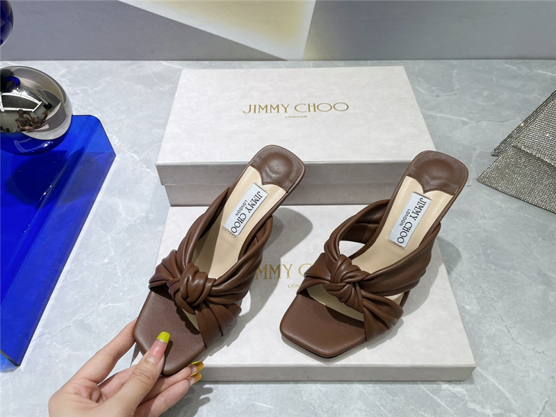 J1m*y Ch00 bow heels dupe square toe bow sandals
