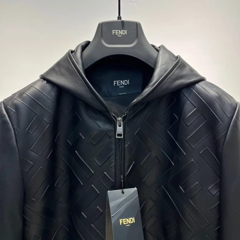 2022ss F**di Real leather Jacket