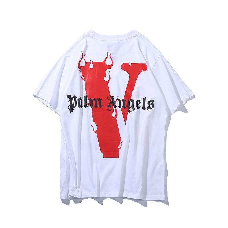 Vlone Palm Angels Red V Tee
