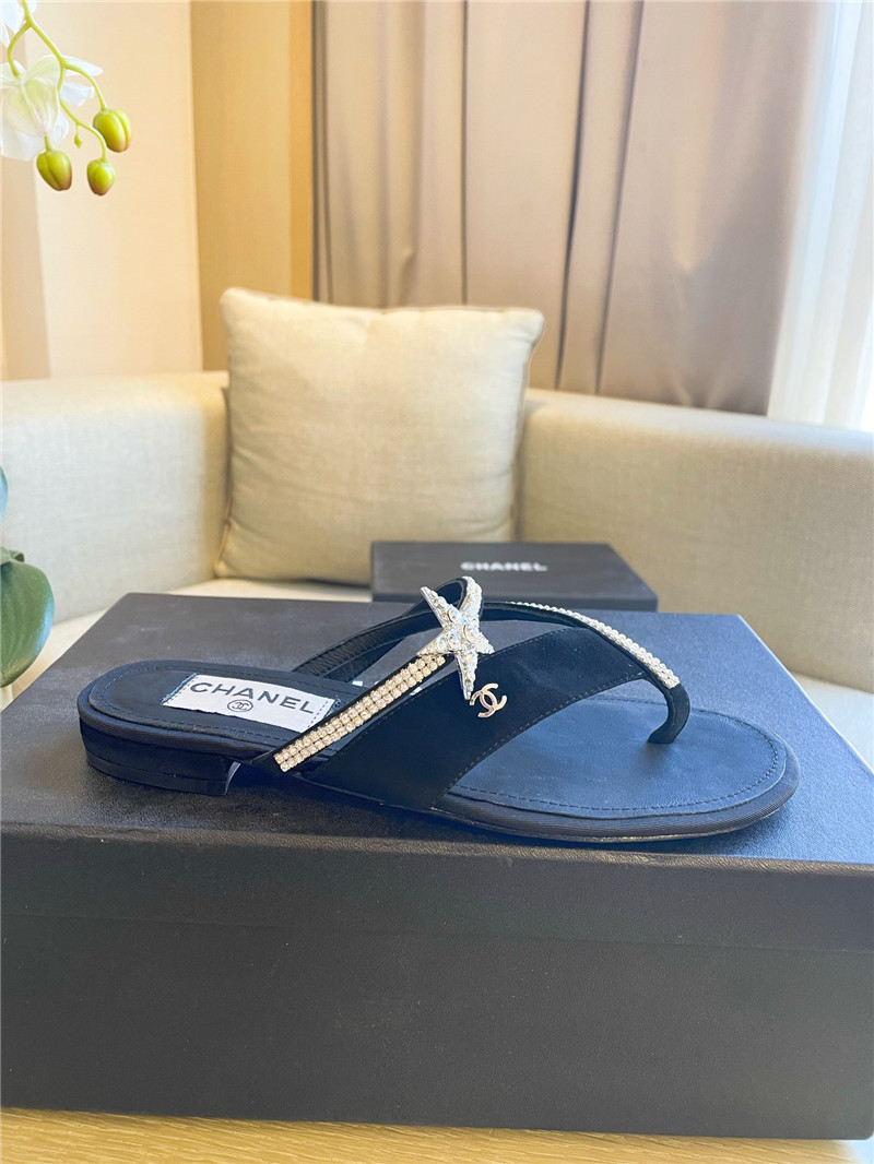 Ch**el Flat Dupes slippers