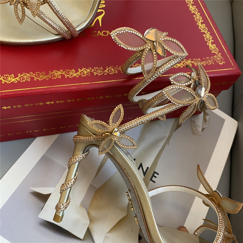 rene caovilla butterfly strappy sandals