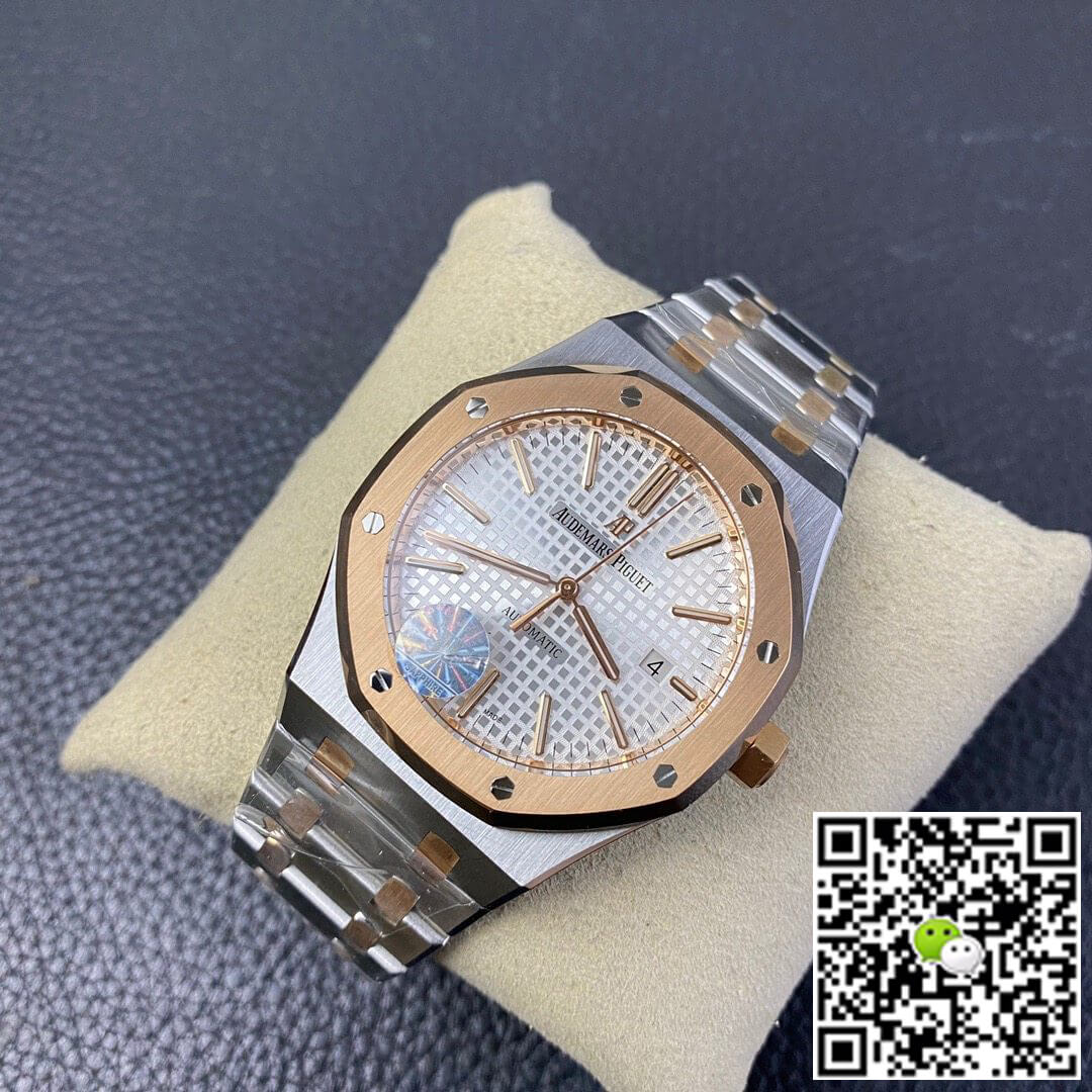 Replica Audemars P1g*et Royal Oak 15400SR.OO.1220SR.01 JF Factory 1:1 Best Edition Swiss ETA3120 Rosegold