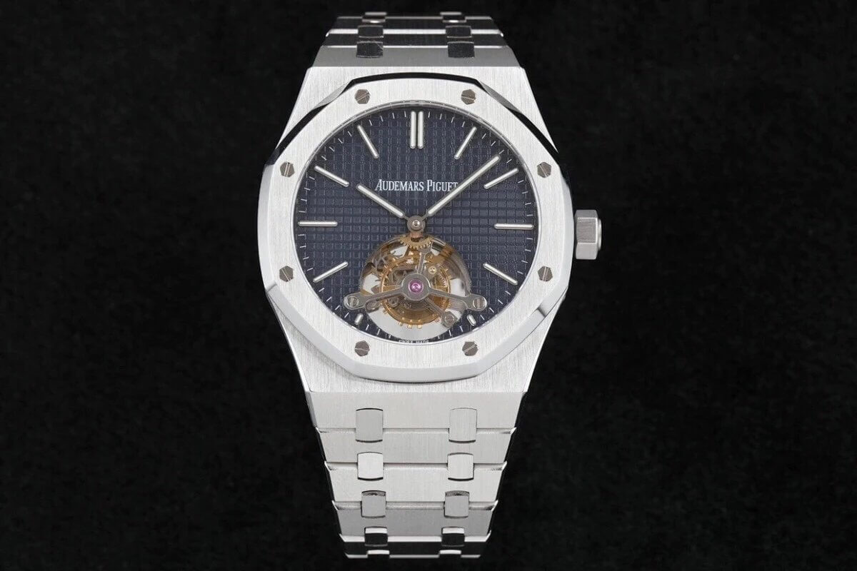 Replica Audemars P1g*et Royal Oak Tourbillon 26510ST.OO.1220ST.01 1:1 Best Edition R8 Factory Blue Dial