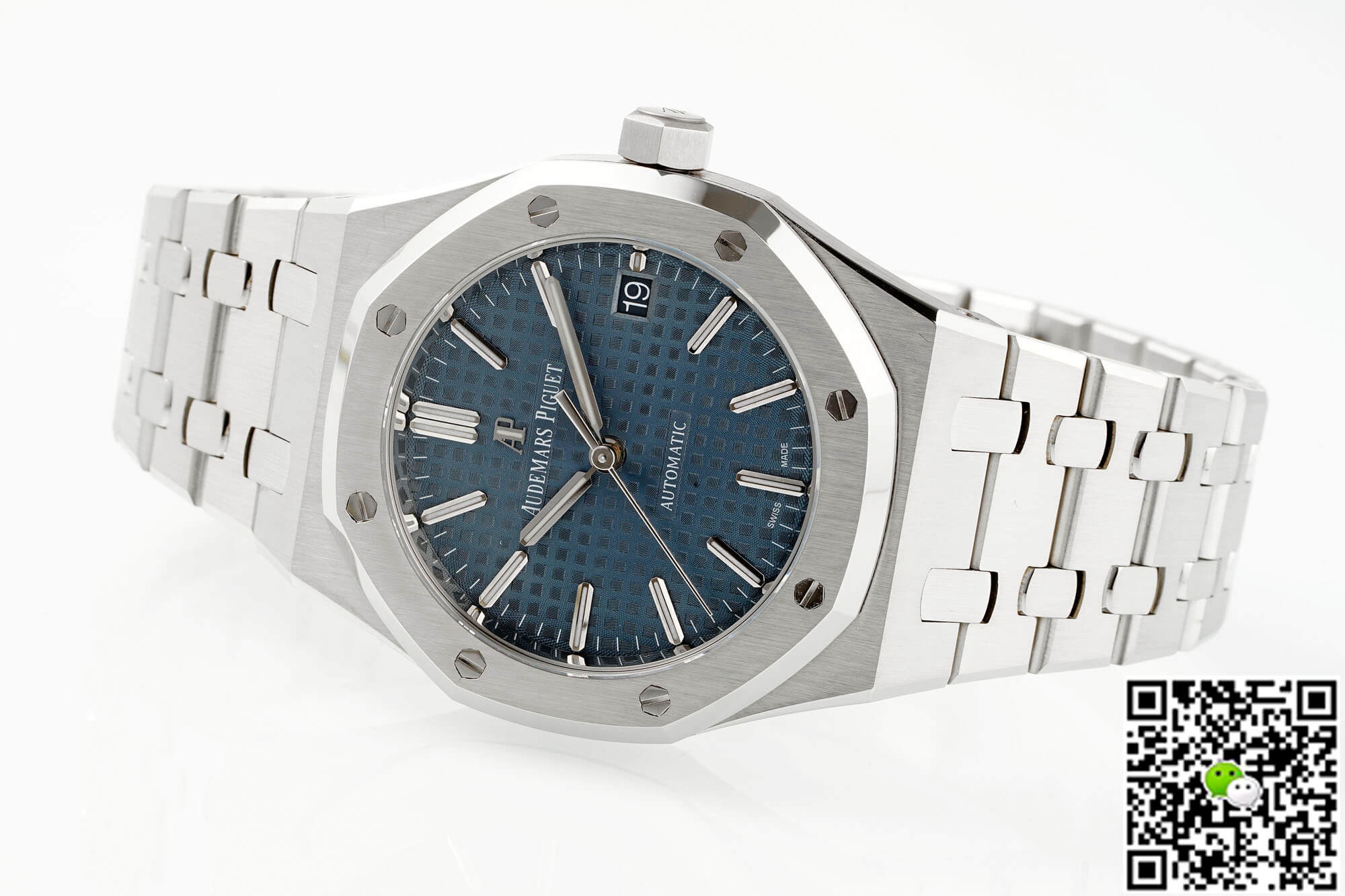 Replica Audemars P1g*et Royal Oak 15450ST.OO.1256ST.03 1:1 Best Edition APS Factory Blue Dial