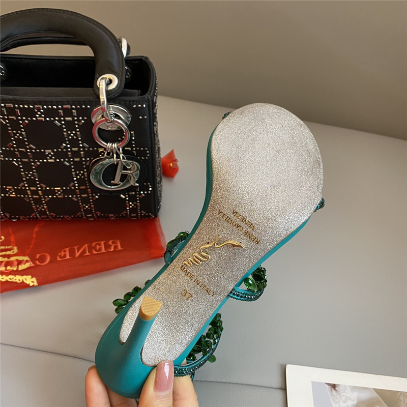 Rene Caovilla Classic Snake Wrap Sandals