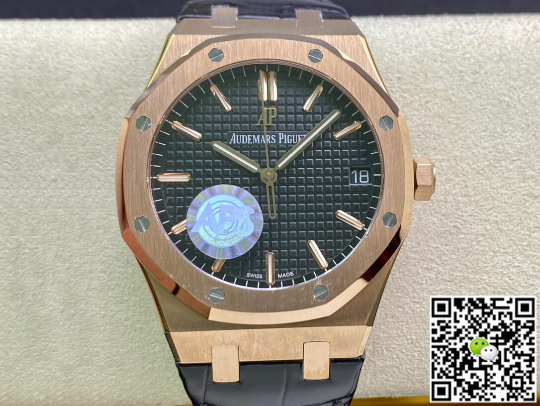 Replica Audemars P1g*et Royal Oak 15500OR.OO.D002CR.01 1:1 Best Edition APS Factory Black Dial