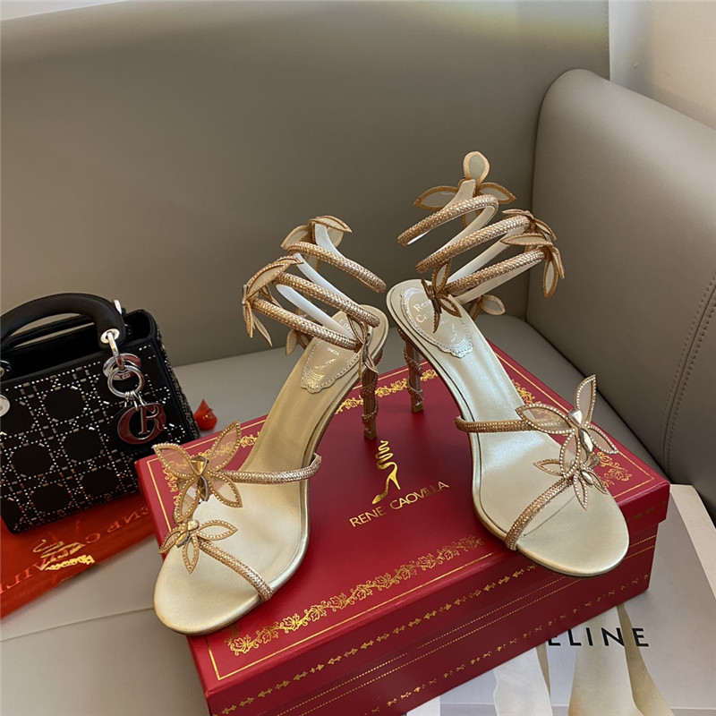 rene caovilla butterfly strappy sandals