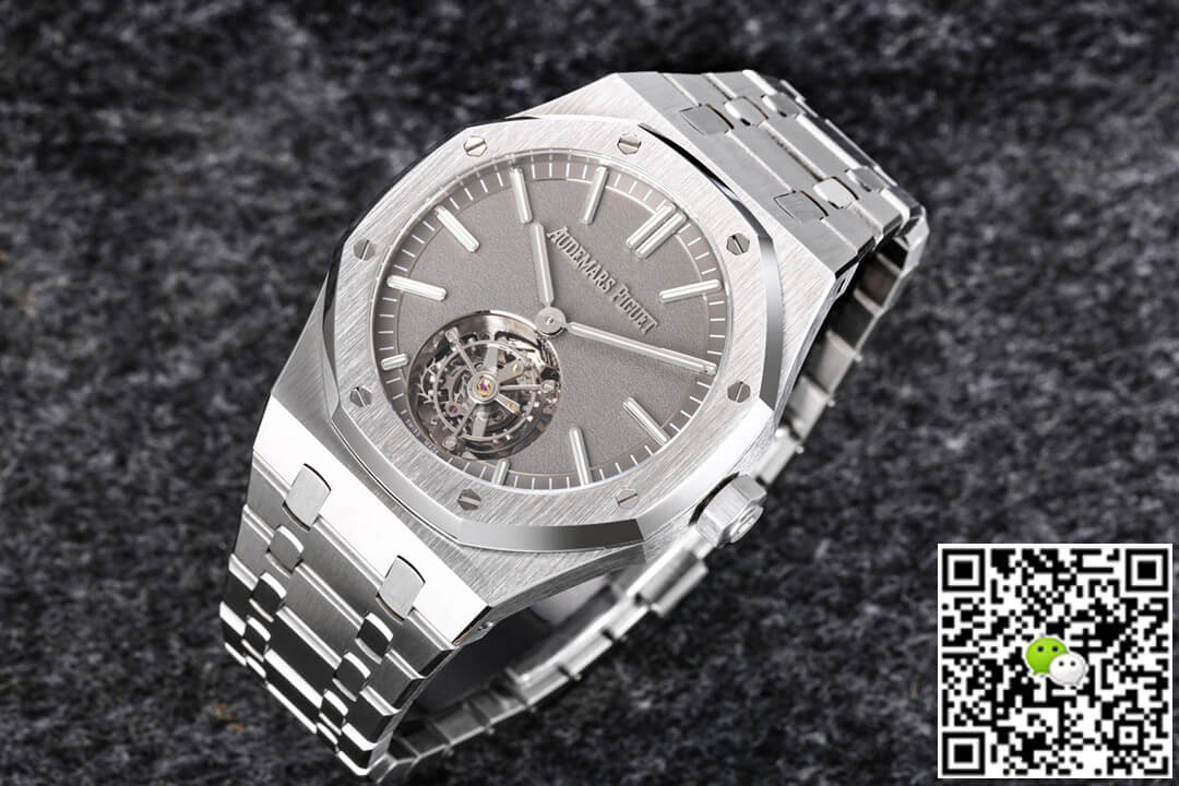 Replica Audemars P1g*et Royal Oak Tourbillon 26530TI.OO.1220TI.01 1:1 Best Edition R8 Factory Dark Grey Dial