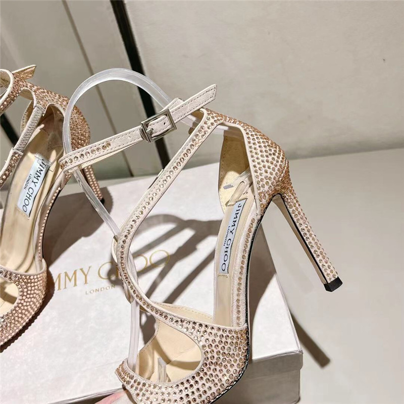J1m*y Ch00 hot D1am0nd series high-heeled sandals