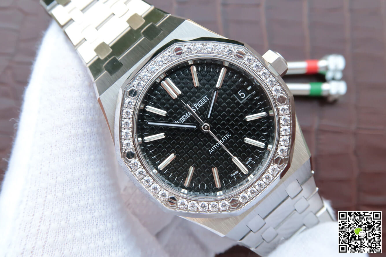 Replica Audemars P1g*et Royal Oak 15400/15450 Couple Watch 1:1 Best Edition JF Factory D1am0nd Bezel