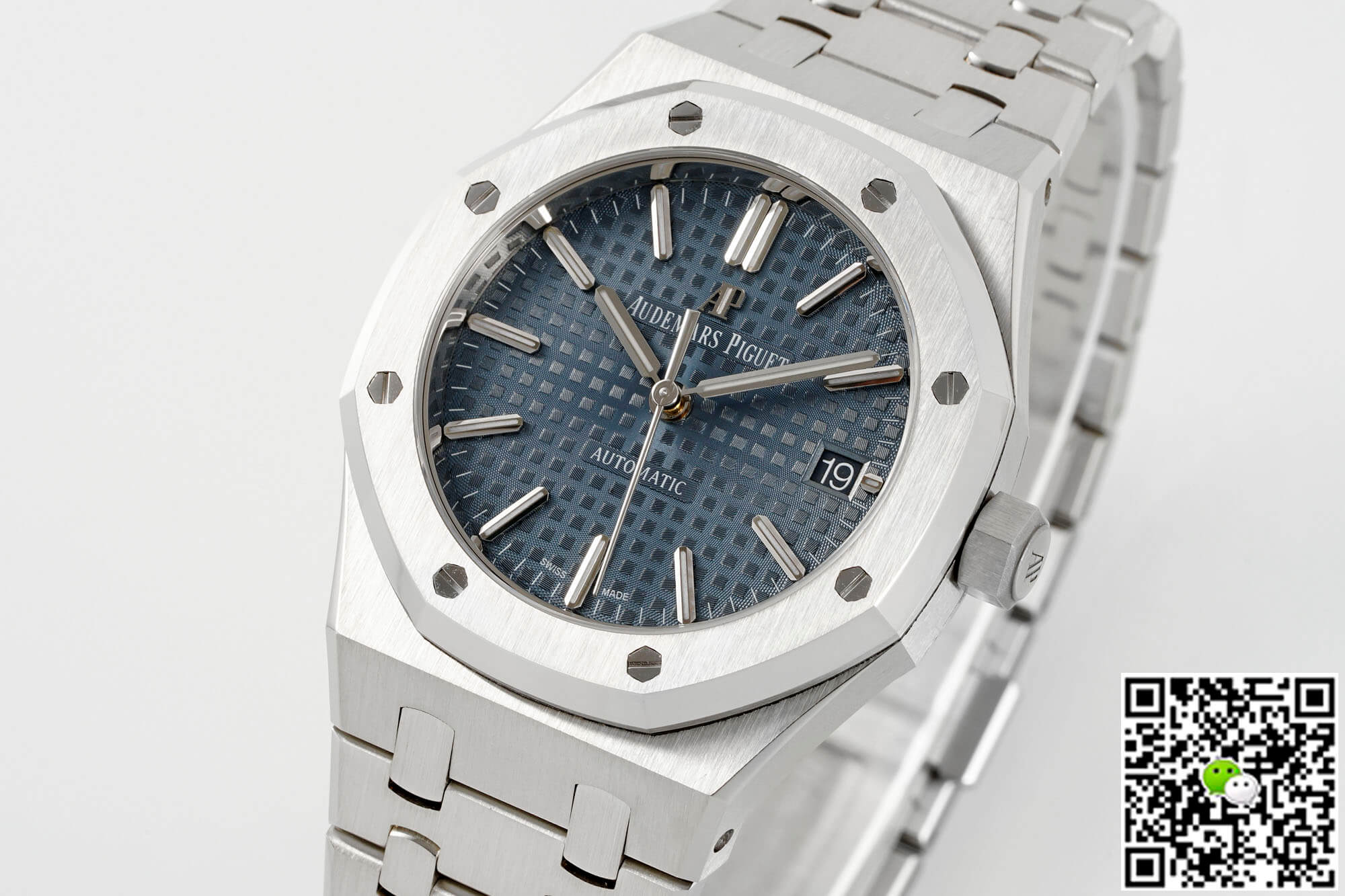 Replica Audemars P1g*et Royal Oak 15450ST.OO.1256ST.03 1:1 Best Edition APS Factory Blue Dial
