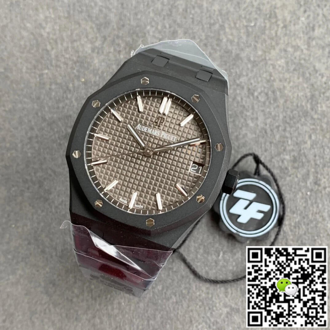 Replica Audemars P1g*et Royal Oak 15500 DLC Version 1:1 Best Edition ZF Factory Grey Dial