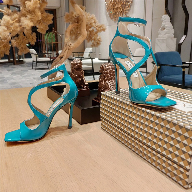 J1m*y Ch00 heeled satin sandals