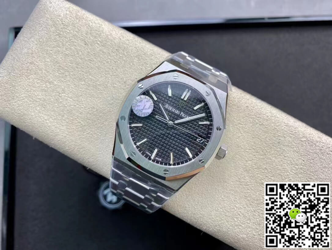 Replica Audemars P1g*et Royal Oak 15500ST.OO.1220ST.03 1:1 Best Edition ZF Factory V2 Version Black Dial