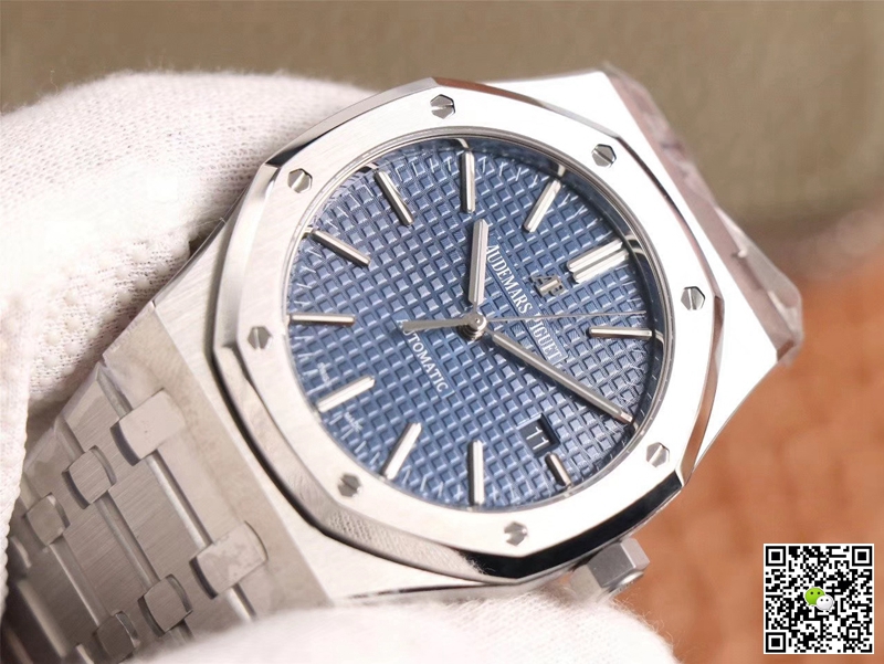 Replica Audemars P1g*et Royal Oak 15400ST.OO.1220ST.03 1:1 Best Edition ZF Factory Blue Dial Swiss ETA3120