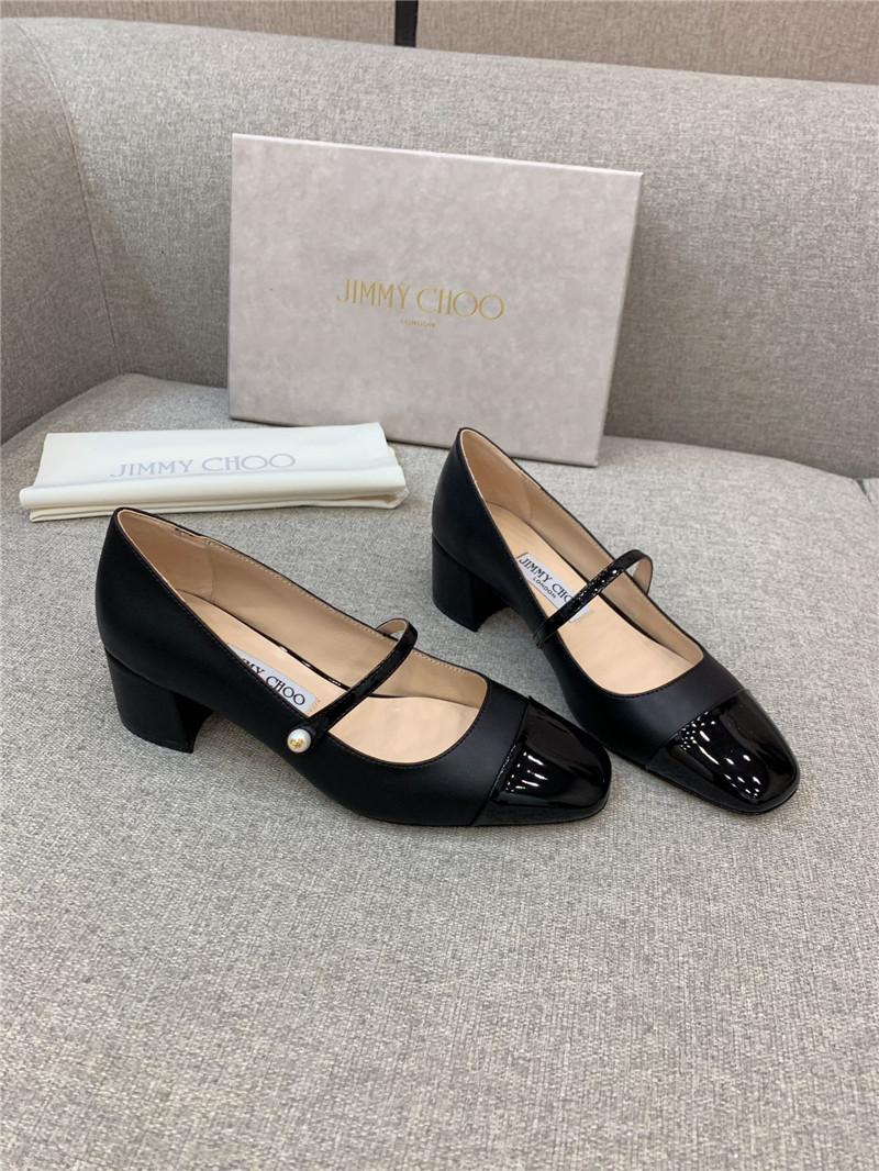 J1m*y Ch00 New Thick Heel Mary Jane Shoes