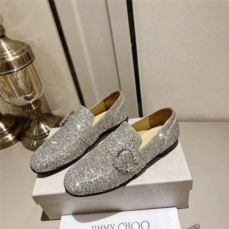 J1m*y Ch00 Deanna Low Heel Loafers