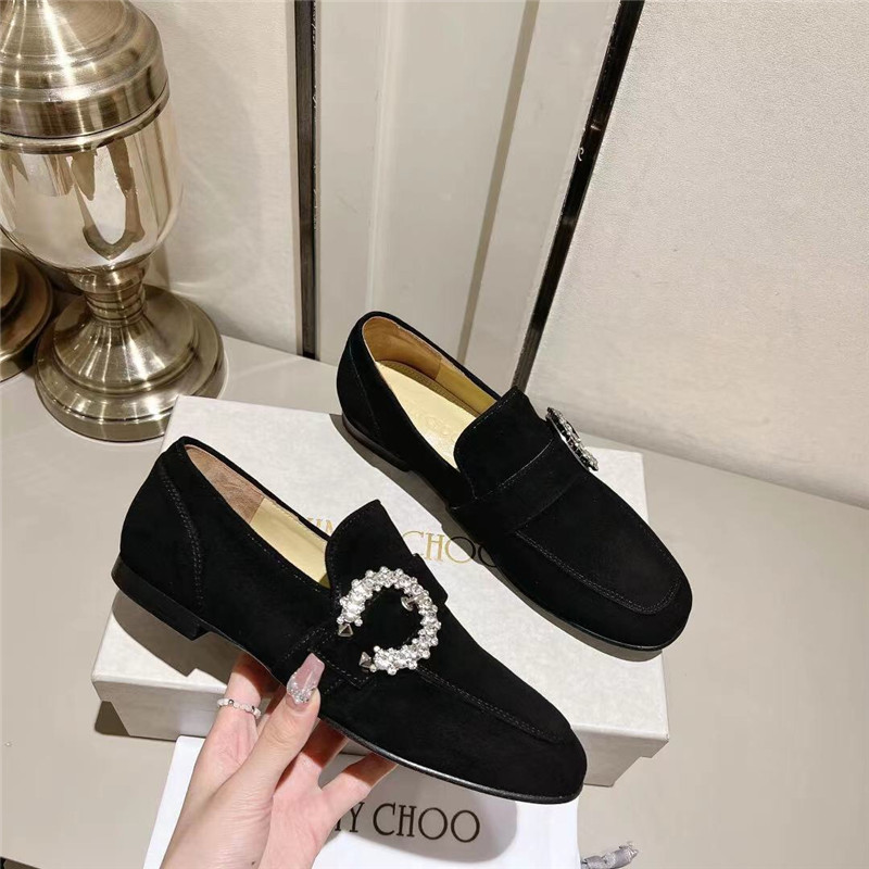 J1m*y Ch00 Deanna Low Heel Loafers