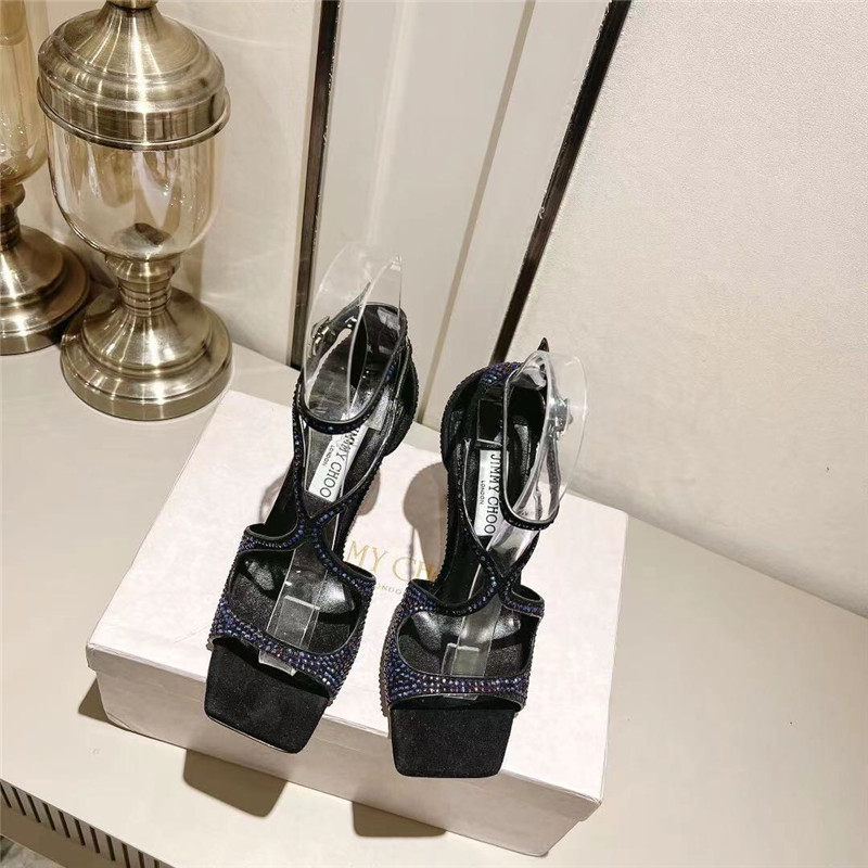 J1m*y Ch00 hot D1am0nd series high-heeled sandals