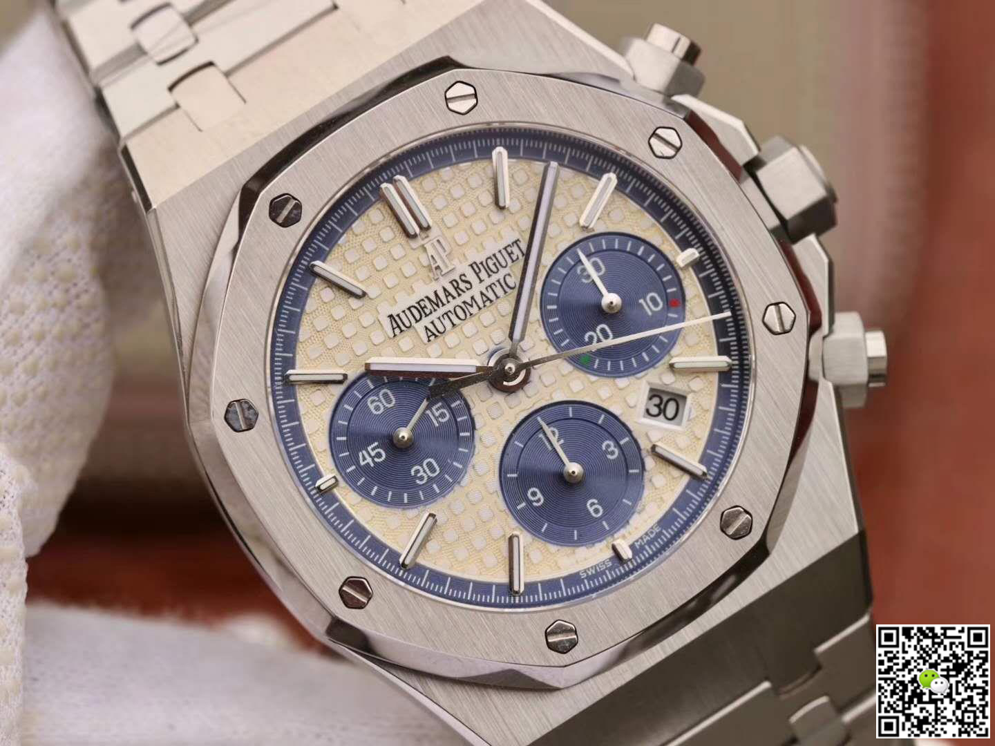 Replica Audemars P1g*et Royal Oak OM Factory Men Watches 1:1 Best Edition Swiss ETA7750 White Dial