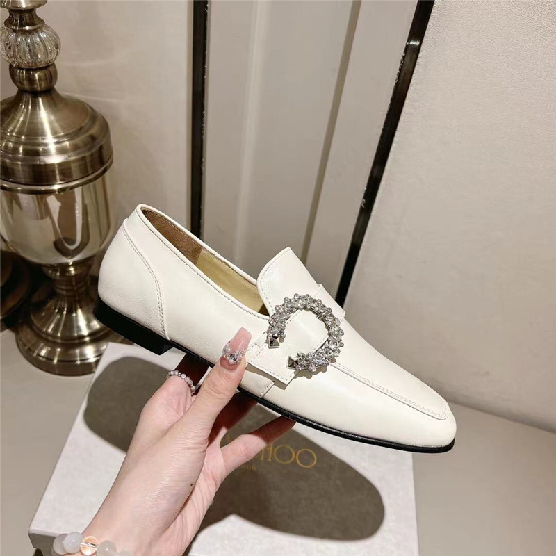 J1m*y Ch00 Deanna Low Heel Loafers