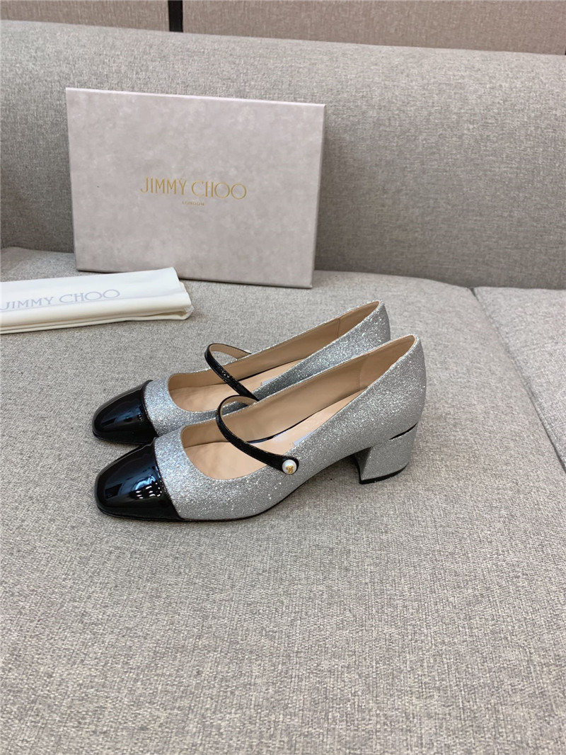 J1m*y Ch00 New Thick Heel Mary Jane Shoes
