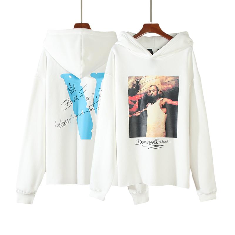 VLONE Big Meech BMF plus thickening White Hoodie
